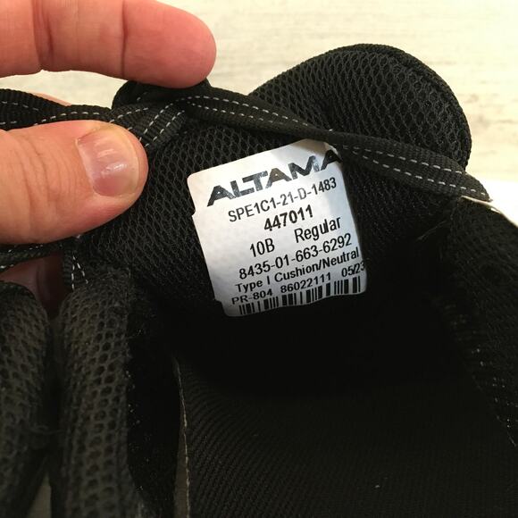 Altama Running Shoe Sneakers Womens 10 B Black NWT Tactical Lightweight Vibram - Picture 7 of 11